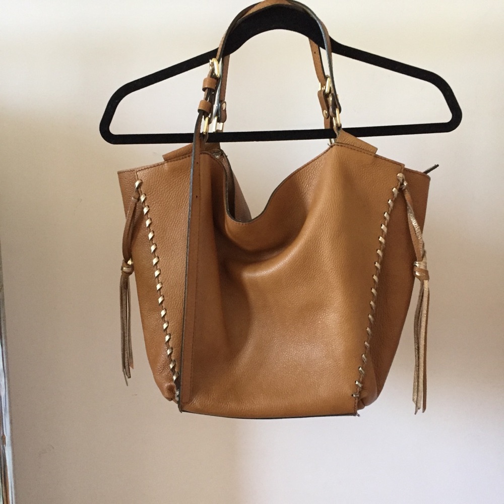 Gianni Chiarini Brown Gold Leather with Tassels
